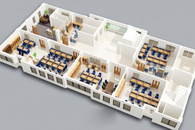 Xu hướng thiết kế nội thất gắn liền với vách ngăn văn phòng