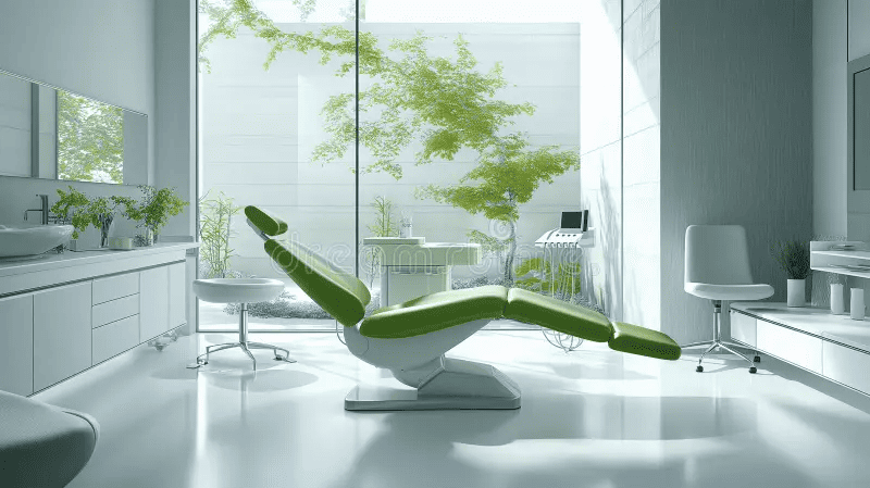 thiết kế nha khoa xanh hiện đại